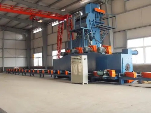 怀化管道外壁自动通过式喷砂机提升管道外壁质量